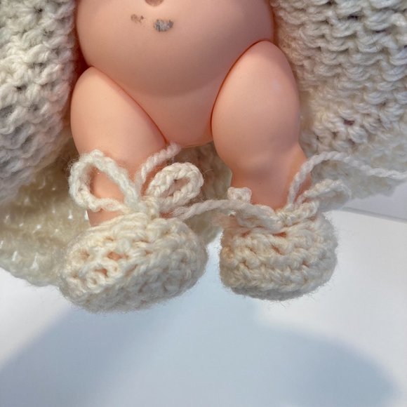 Vintage Kewpie Doll Soft Vinyl Rubber 7.5" moveable arm legs jointed Blue Eyes - Picture 8 of 15